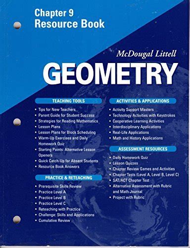 Mcdougal Littell Geometry Chapter 9 Resource Book Mcdougal