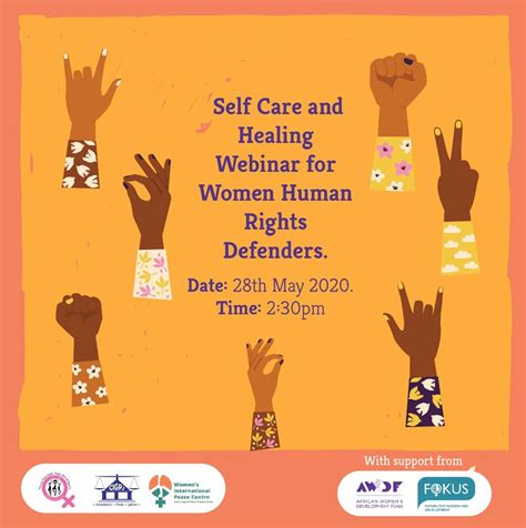 Self Care And Healing Webinar For Women Human Rights Defenders Women Human Rights Defenders
