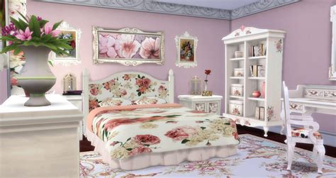 Sims 4 Ccs The Best Shabby Style Bedroom By Pqsim4
