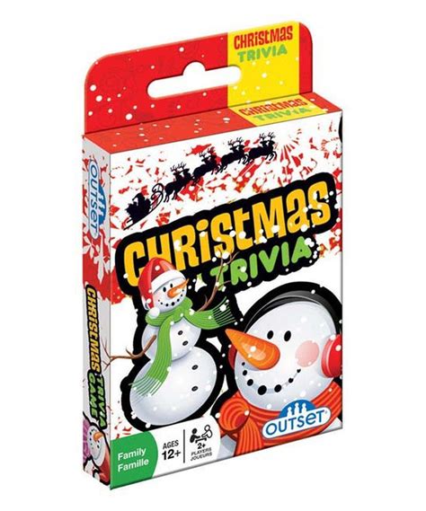 Outset Media Christmas Trivia Card Game Christmas Trivia Christmas