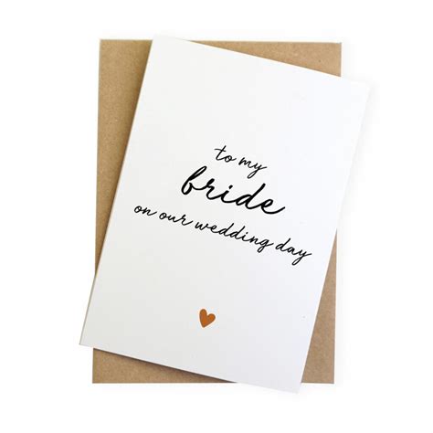 To My Bride On Our Wedding Day Card Xoandquin