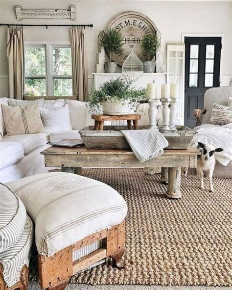 20 Fabulous Shabby Chic Farmhouse Living Room Decor Ideas Trendecora