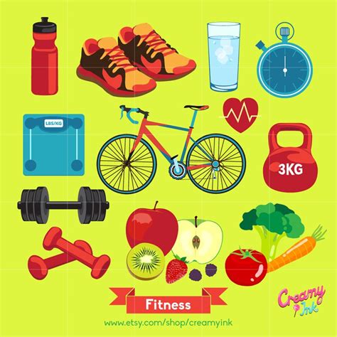 Healthy Healthy Lifestyle Clipart