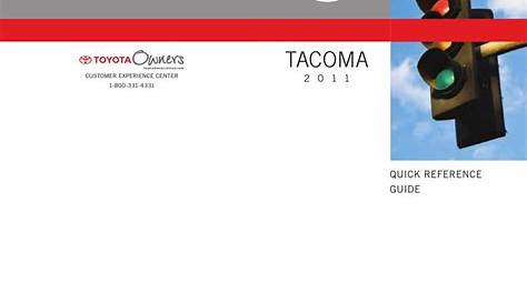 toyota tacoma owners manual 2023