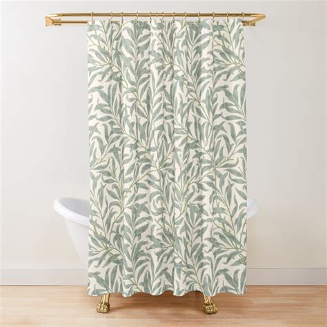 Pretty Muted Green Floral Shower Curtain For Sale By Ralphandarthur