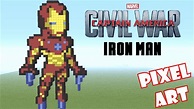Minecraft Pixel Art: iron man Tutorial español - YouTube