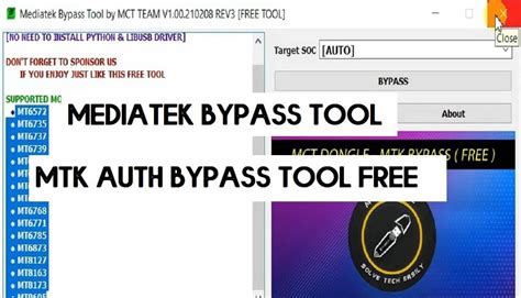 Mediatek Bypass Tool V By Mct New Mtk Auth Bypass Tool