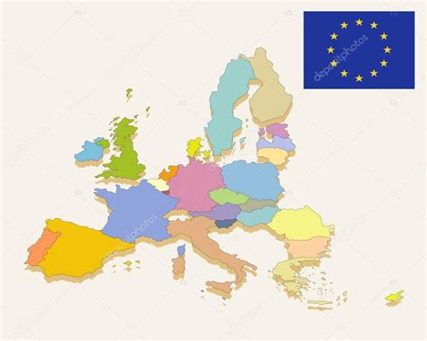 Carte Europe Carte Avec Pays De Lunion Europeenne