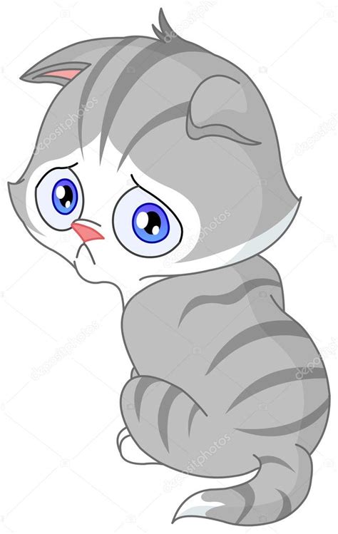 Sad Kitten — Stock Vector © Yayayoyo 3153930