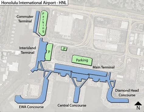 Honolulu Airport Map Hnl Terminal Guide