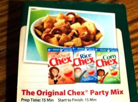 The Original Chex Party Mix From The Gm Box Recipe Just A Pinch