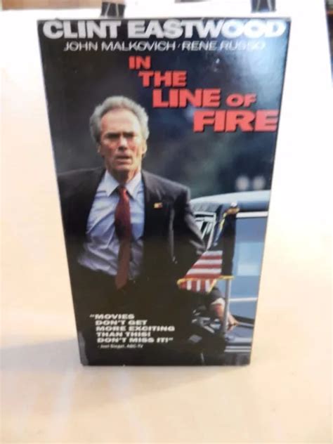 IN THE LINE Of Fire VHS Closed Captioned Clint Eastwood Rene Russo PicClick