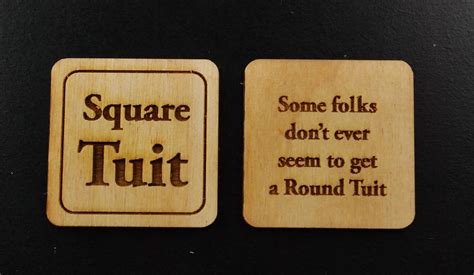 25 Square Tuits Some Folk Never Get A Round Tuit Plus Etsy Uk