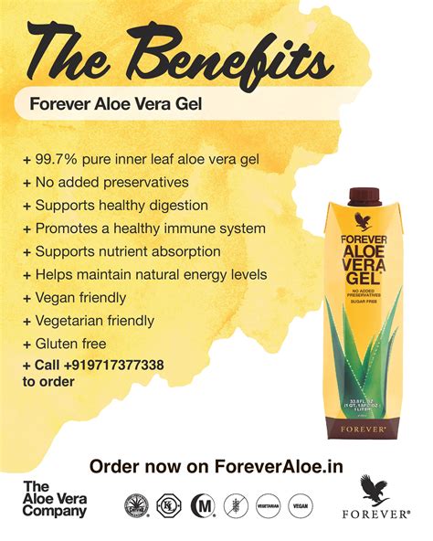The Benefits Of Forever Aloe Vera Gel Forever Aloe Aloe Vera Gel