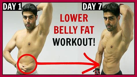 How To Lose Lower Belly Fat In 1 Week Best Workout Youtube
