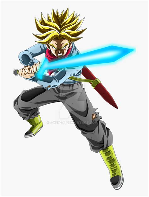 Future Trunks Super Saiyan Super Saiyan Trunks Sword Hd Png Download