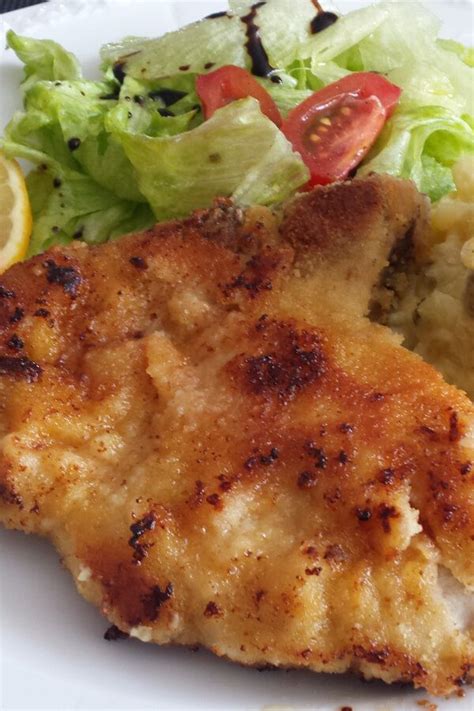 Just add a thin brown gravy and the magic happens. German Schnitzel - Made with pork chops, salt and pepper ...