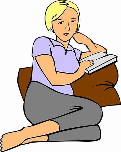 Woman Reading Sitting Relaxing Couch Pillow Pixabay