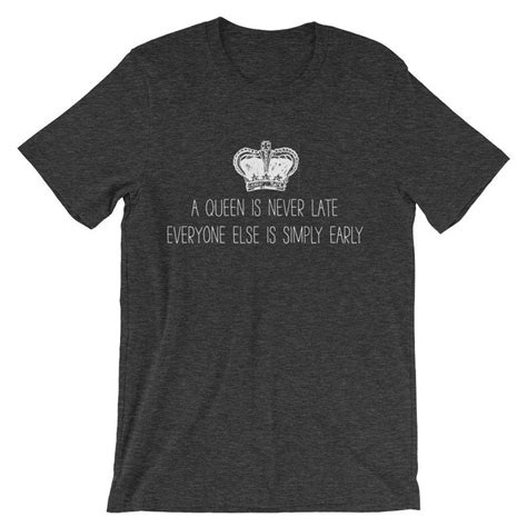 Disney Princess Diaries Shirt A Queen Is Never Late Everyone Etsy