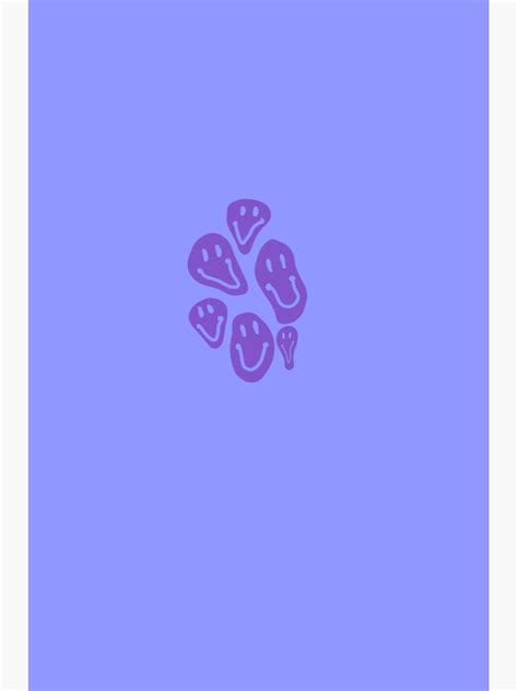 Purple Melting Smiley Face Sticker For Sale By Nunanj23 Redbubble