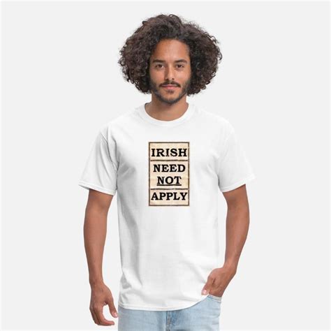 Vintage Irish Need Not Apply Sign Mens T Shirt Spreadshirt