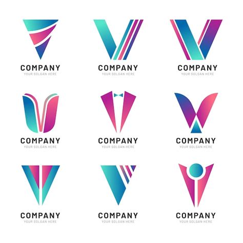 Premium Vector V Logo Collection