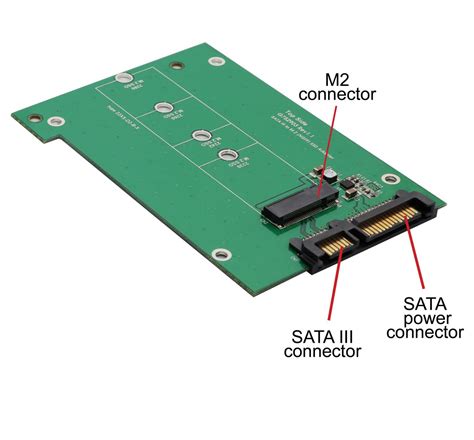 M Ngff Ssd To Sata Iii Adapter With Drive Bracket