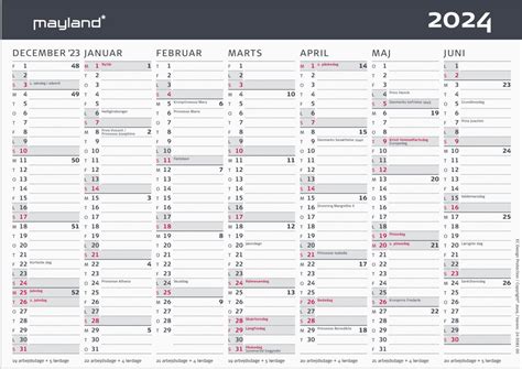 Mayland 2024 Bordkalender Moderne A5 Lomax