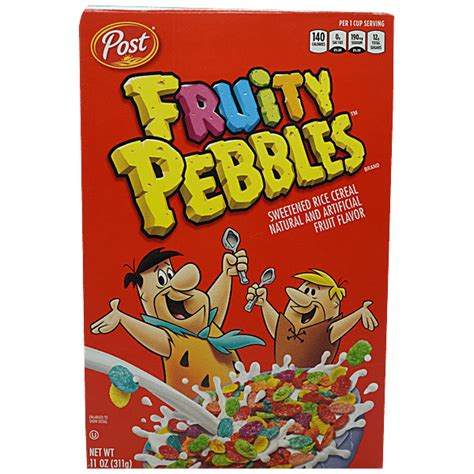 Buy Post Fruity Pebbles Sweetened Rice Cereal Flintstones Themed