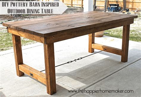 Diy Pottery Barn Inspired Dining Table Easy 1 Day Beginner Project