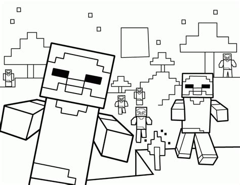 Minecraft Zombies Zum Ausmalen Kostenlos Malvorlagen Und Ausmalbilder