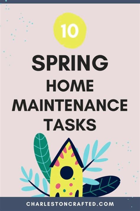Spring Home Maintenance Checklist Free Printable Pdf