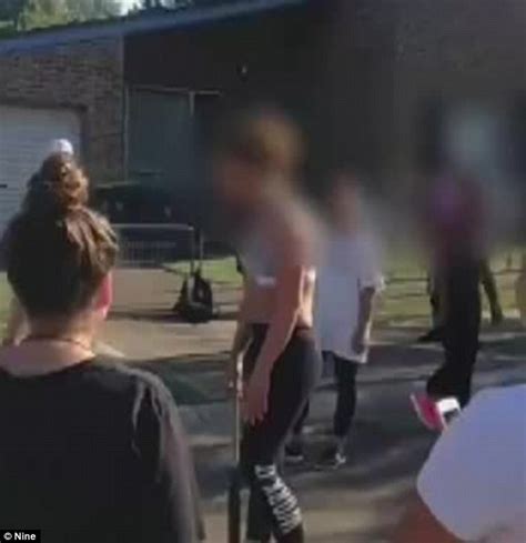 Sydney Schoolgirls Fight On Video On A Suburban Street Near