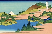 Lago Hakone en la provincia de Sagami | Katsushika Hokusai