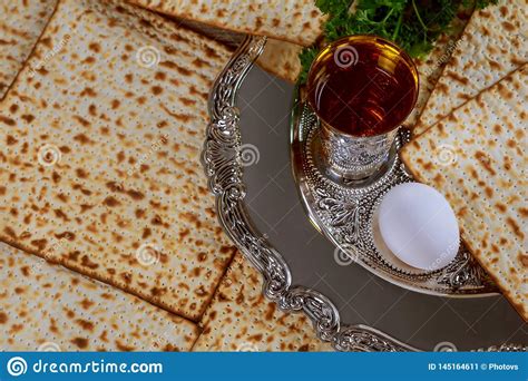 judaism and religious on jewish matza on passover stock image image of matzah plate 145164611