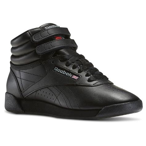 Buy Cheap New Womens Reebok Classics Freestyle Hi Sneaker 71 Black