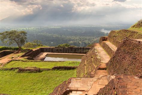 Ancient Palace Of Sigiriya In Sri Lanka Stock Image Image Of Green