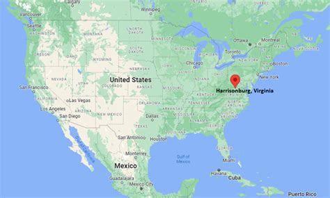 Where Is Harrisonburg Va Usa Location Map Of Harrisonburg Virginia