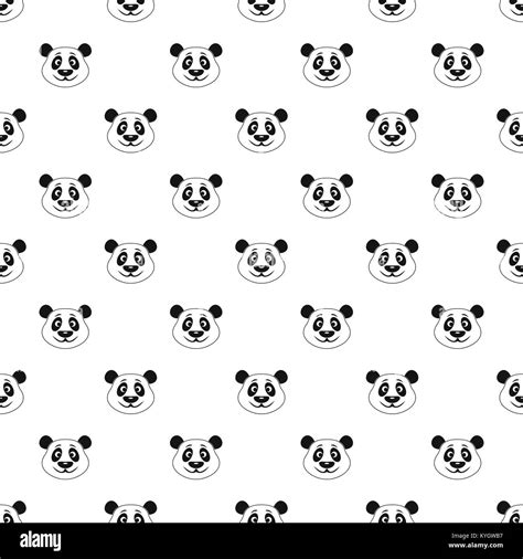 Panda Pattern Vector Stock Vector Image And Art Alamy