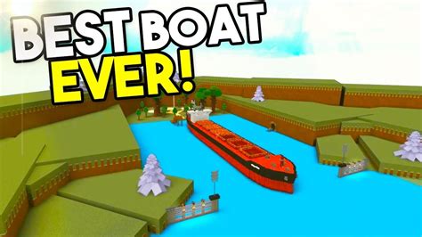 The New Best Boat Ever Build A Boat For Treasure Roblox Youtube