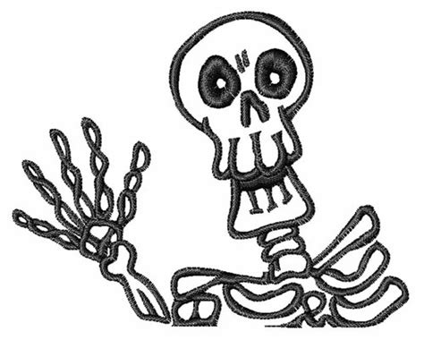Skeleton Outline Embroidery Designs Machine Embroidery Designs At