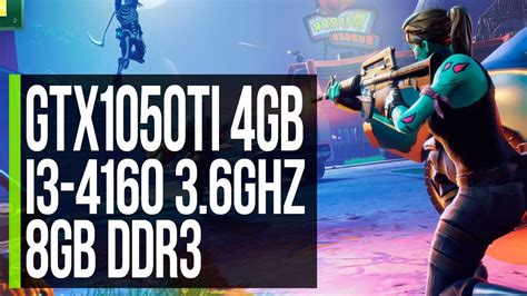 Fortnite Gameplay Gtx 1050 Ti 4gb I3 4160 Fps Test Youtube