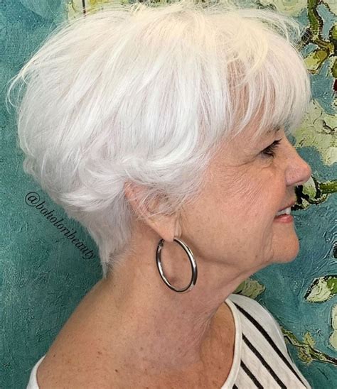 Here we have another image short hairstyles for gray hair over 60 featured under the three best short hairstyles for gray hair (updated 2018). The Best Hairstyles and Haircuts for Women Over 70 | Thin ...