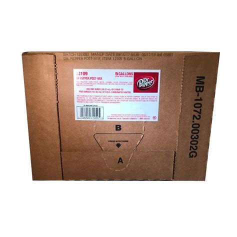 Dr Pepper 5 Gal Bag N Box 1 To 5 Concentrate Spot Beverage Spot