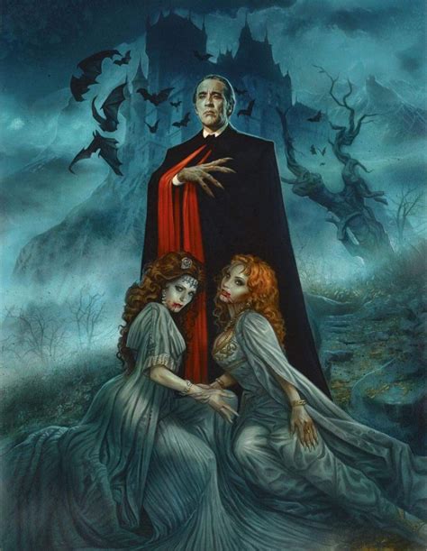 Dracula ~ Christopher Lee Art ~ Vampire Movies Vampire Art Vampire