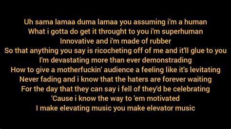 Eminem Rap God Fast Part Lyrics Youtube