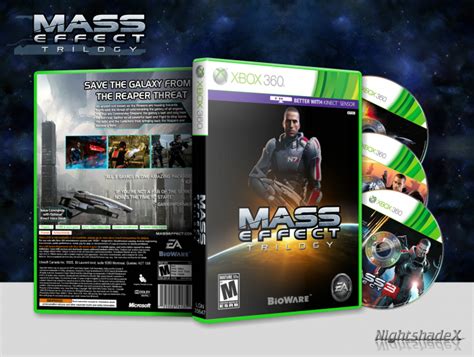 Mass Effect Trilogy Xbox 360 Box Art Cover By Nightshadex