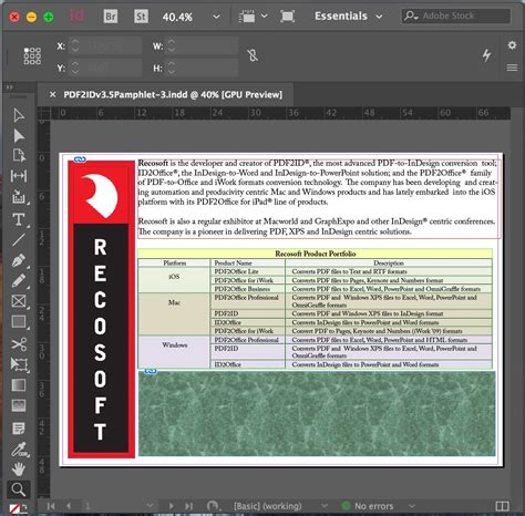 Export to pdf for printing. How to Open and Convert & Edit PDF in InDesign CC - CC 2019