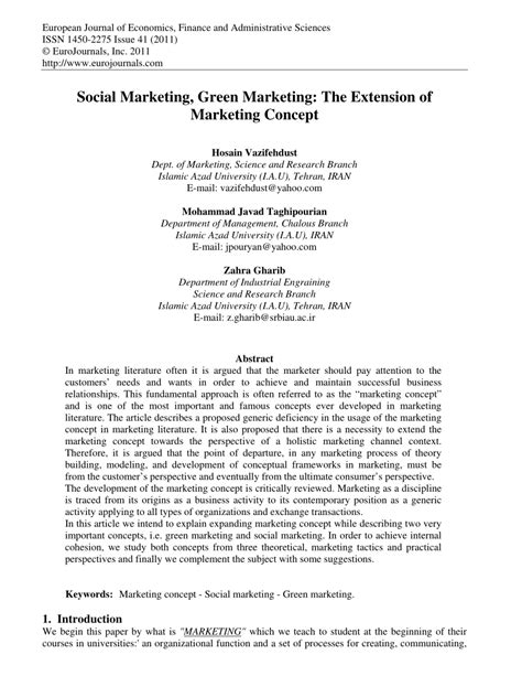 Writing a concept paper many private foundations have always required a concept paper be submitted for review prior to the submission of a full proposal. (PDF) Social Marketing, Green Marketing: The Extension of ...
