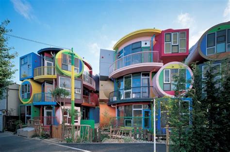 Reversible Destiny Lofts Mitaka Japan Colourful Buildings